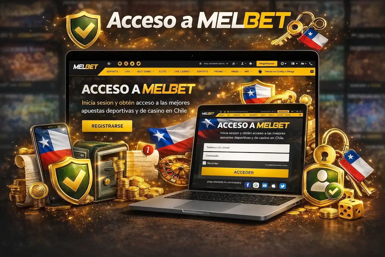 Acceso a la cuenta y protección del perfil en Melbet
