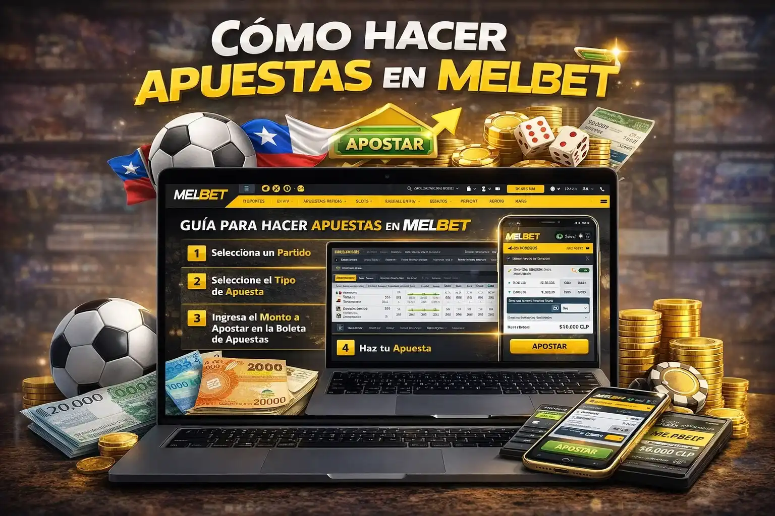 Cómo hacer la primera apuesta en Melbet